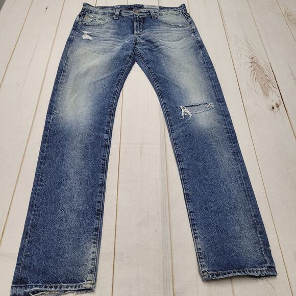 Ag Adriano Goldschmied Other - Adriano Goldschmeid The Tellis modern slim jeans ripped distressed moto